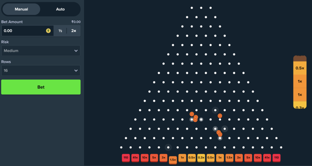 Stake Plinko Game in Action